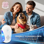 Tuzwa Ultrasonic Pest Repeller 6 Pack – Plug-In Electronic Pest Deterrent with Dual Frequency Modes, Night Light & Up to 1600 Sq Ft Stated Coverage