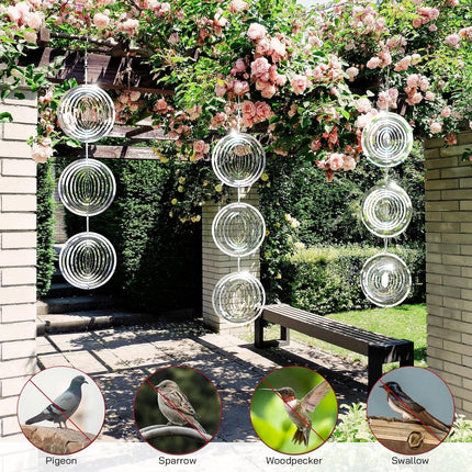 Bird Deterrents Outdoor, Reflective Wind Spinner