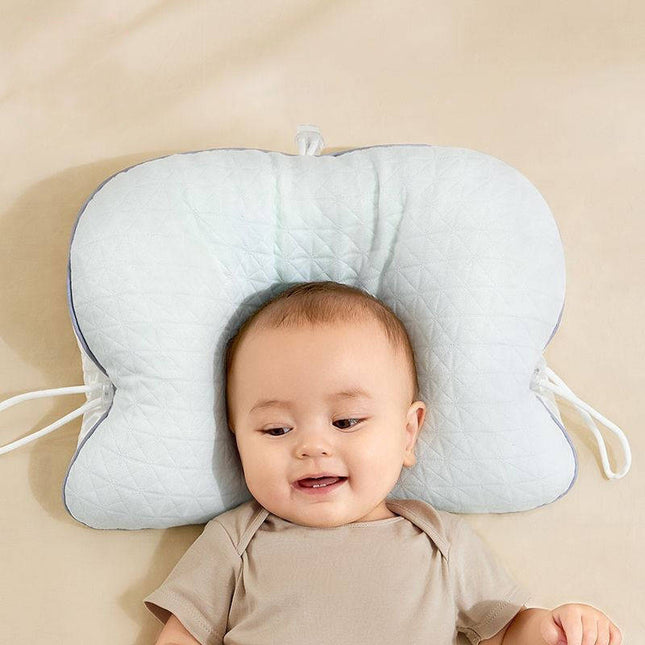 Baby Pillow for Flat Head, Newborn Head Pillow with Drawstring (2)