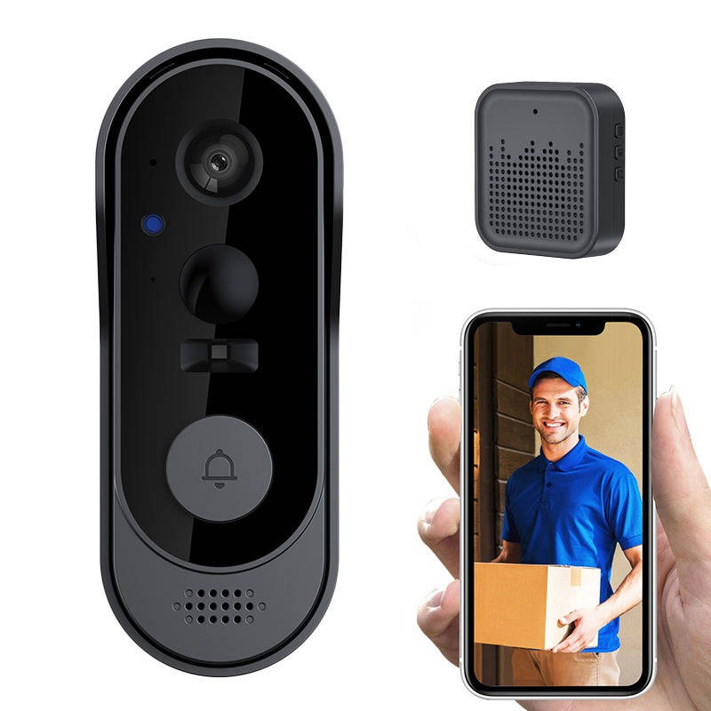 Tuzwa Wireless Video Doorbell Camera – 2.4GHz WiFi Smart Doorbell with PIR Motion Detection, HD Wide-Angle Video, Night Vision & Two-Way Audio