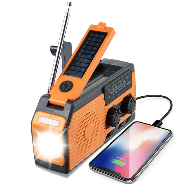 Portable Radio, Emergency Weather Radio with Hand Crank