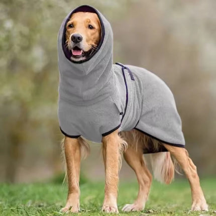 Waterproof Dog Winter Coat, Windproof Plush Lined Jacket with Reflective Strips, Velcro Closures and Harness Hole, Sizes S to 5XL, 6 Colors