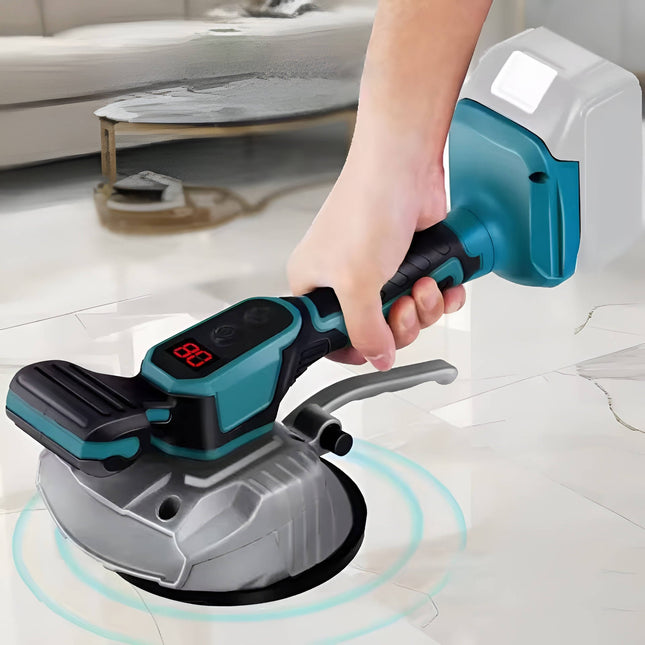 Tile Vibration Tool Cordless, Tile Suction Vibration Tool with 5.1 in Rubber Cup and 8 Speed LCD, Tile Leveling Machine