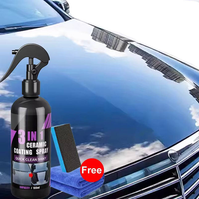 Ceramic Coating for Cars, Nano Ceramic Coating Spray, Hydrophobic Car Paint Protection for Glass and Headlights