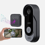 Tuzwa Wireless Video Doorbell Camera – 2.4GHz WiFi Smart Doorbell with PIR Motion Detection, HD Wide-Angle Video, Night Vision & Two-Way Audio