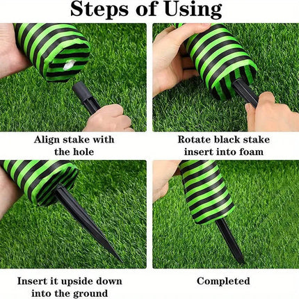 Witch Legs Halloween Yard Stakes with Stockings, Outdoor Halloween Decorations – image 15