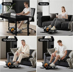 Tuzwa Electric Under Desk Elliptical – 12 Speeds & 12 Auto Programs, Forward/Reverse Pedals, Remote Control, LCD Display & Quiet Motor