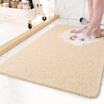 Tuzwa Non-Slip Shower Mat – Quick Drain Cut-to-Fit Bathroom Floor Mat, Soft Washable Surface, Lightweight & Easy to Clean