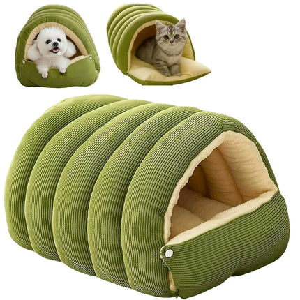 Cat Tent with Arctic Fleece Lining and Washable Cushion, Cat House for Winter or Small Dog Bed – image 4