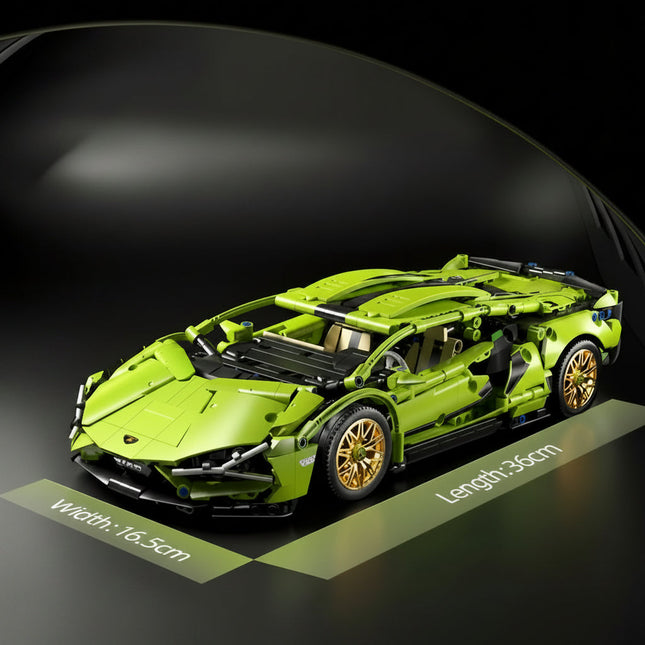 Toy Building Blocks Set for Adults and Kids, Racing Supercar Model Car Kit, Building Toy and Construction Toy
