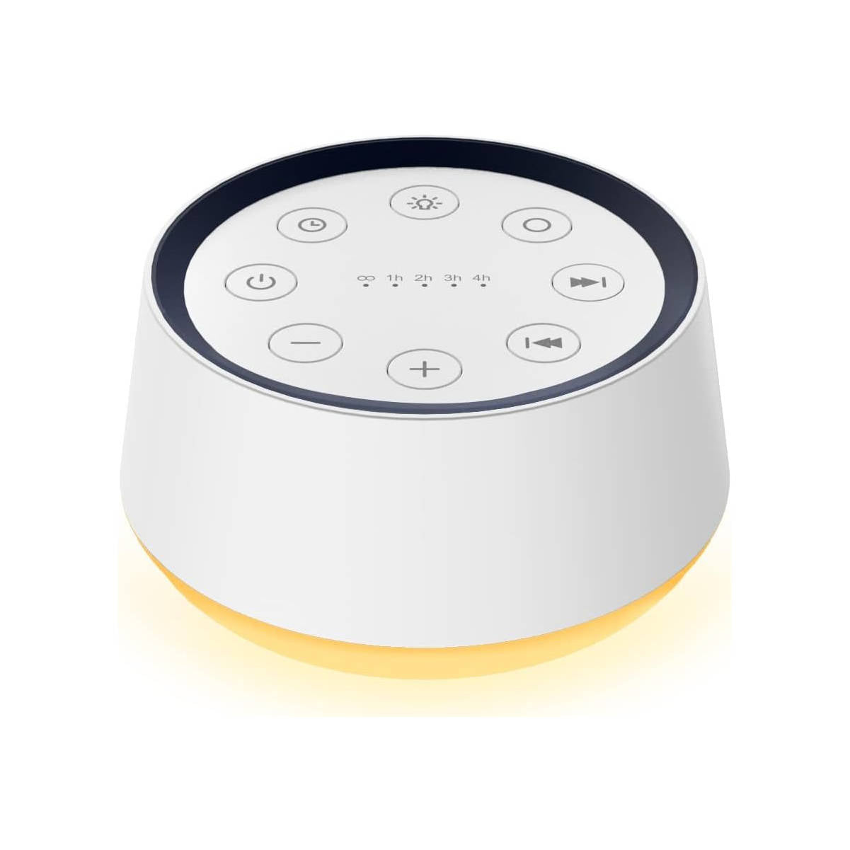 Tuzwa White Noise Machine – 30-Sound Sleep Sound Machine with 12-Color Night Light, 10 Brightness Levels, Memory & 1–4 Hour Timer