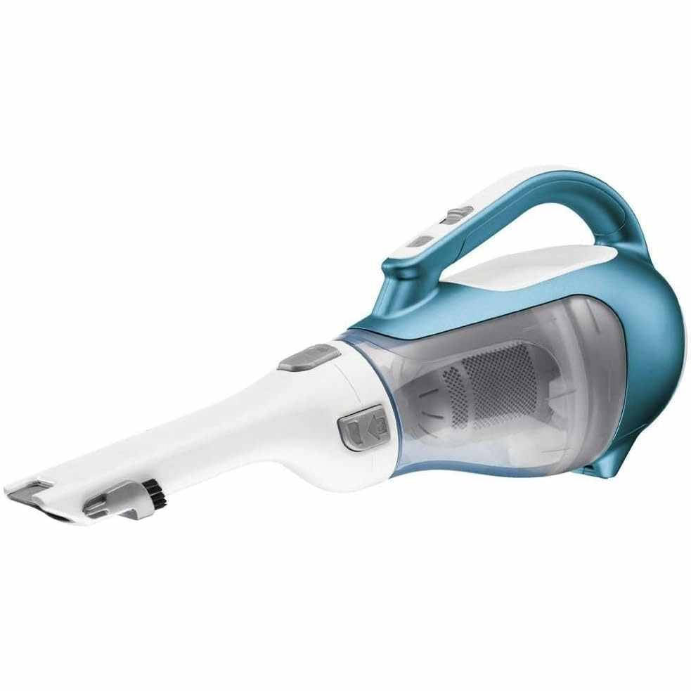 Tuzwa Cordless Handheld Vacuum – 16V Lithium-Ion Car Vacuum with 180° Rotating Nozzle, Crevice Tool, Brush & Washable Dust Bowl