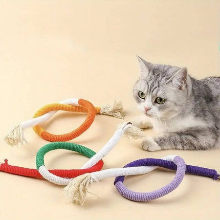 Cat Chew Toy, Cotton Rope Cat Bite Toy – image 8