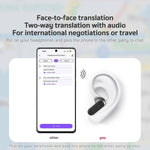 Tuzwa AI Translation Earbuds – Real-Time App Translator, Bluetooth 6.0, HD Display, Noise Reduction & 4-Hour Playtime