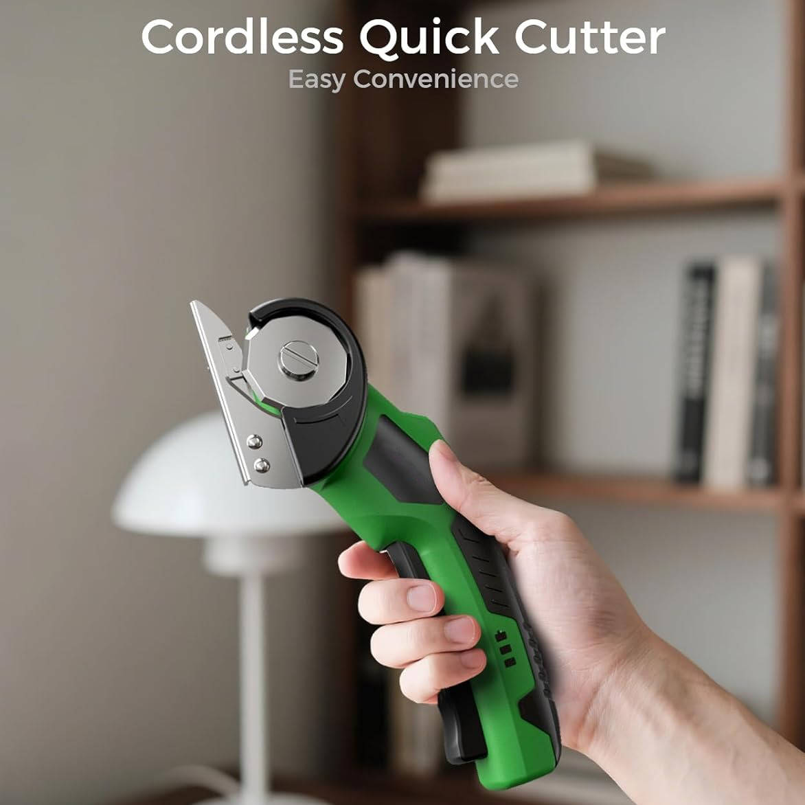 Tuzwa Cordless Electric Scissors – 320 RPM Rechargeable Cutting Tool with 2000mAh Battery, LED Light, Safety Lock & Ergonomic Grip