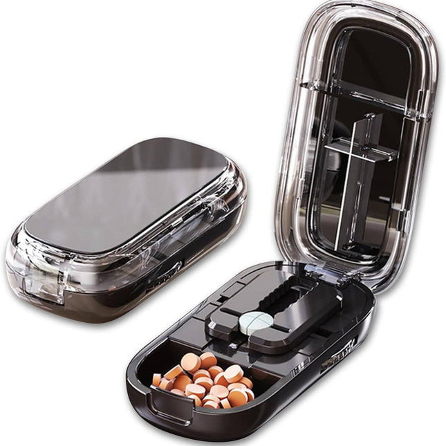 Pill Cutters, Portable Tablet Cutter with Storage Case