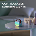 Tuzwa Portable Karaoke Machine with 2 Wireless Microphones – Bluetooth Mini Speaker, LED Lights, Voice Effects & Vocal Remover