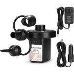 Tuzwa Electric Air Pump for Inflatables – 4500Pa Inflator & Deflator with 3 Nozzles, 12V Car & 110V Home Power for Air Mattresses & Pool Floats