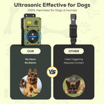 Tuzwa Ultrasonic Dog Bark Deterrent – 50FT Range, 3 Adjustable Modes, 15–30kHz Frequency, Auto Bark Detection, USB-C Rechargeable & IP65 Rated
