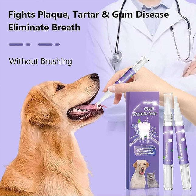 Dog Dental Gel 3 Pack, Dog Teeth Cleaning Gel for Dog Dental Care