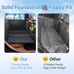 Tuzwa Dog Back Seat Extender – Hard Bottom Dog Car Seat Cover, Waterproof PU Leather Hammock, 400 lb Support, Mesh Window & Storage Pockets  Google Shopping / Merchant Center Title  Dog