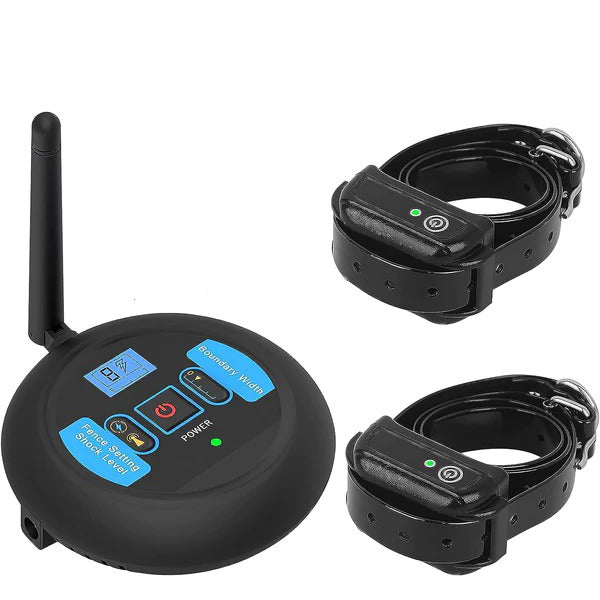 Tuzwa Wireless Dog Fence & Training Collar System – 130–656 Ft Adjustable Boundary, 8 Correction Levels, Sound & Static Modes, IP68 Receiver
