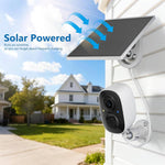 Tuzwa 2K Solar Security Camera – Wireless Outdoor WiFi Camera with 5200mAh Battery, PIR Motion Detection, Color Night Vision & IP65 Rating