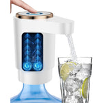 Tuzwa Electric Water Dispenser Pump – USB-C Rechargeable Dual-Motor Water Jug Pump with Dual Outlets for 2–5 Gallon Bottles