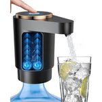 Tuzwa Electric Water Dispenser Pump – USB-C Rechargeable Dual-Motor Water Jug Pump with Dual Outlets for 2–5 Gallon Bottles