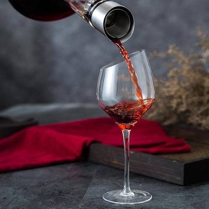 Crystal Glass Wine Decanter Aerator, Glass Carafe for Red Wine – image 6