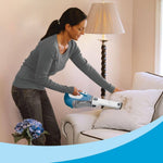 Tuzwa Cordless Handheld Vacuum – 16V Lithium-Ion Car Vacuum with 180° Rotating Nozzle, Crevice Tool, Brush & Washable Dust Bowl