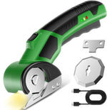 Tuzwa Cordless Electric Scissors – 320 RPM Rechargeable Cutting Tool with 2000mAh Battery, LED Light, Safety Lock & Ergonomic Grip