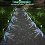 Tuzwa Solar Outdoor Lights 10-Pack – Solar Garden Pathway Lights with Dusk-to-Dawn Sensor, Cool White LED & Weather-Resistant Stakes