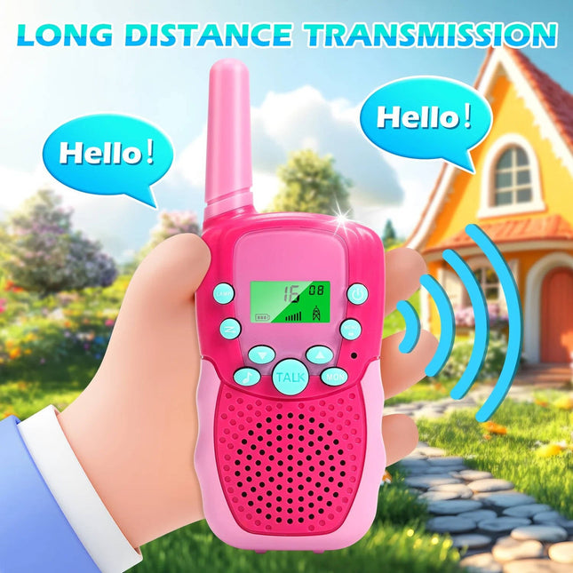 Kids Walkie Talkies 3 Pack, Toy Walkie Talkies with Flashlight