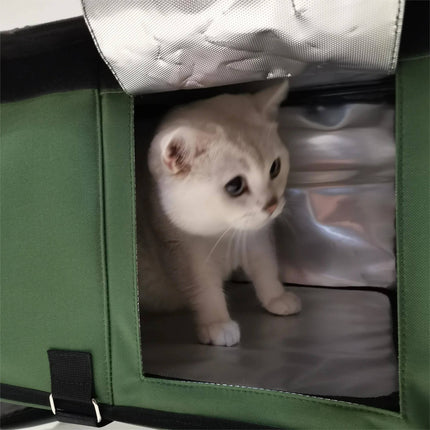 Insulated Outdoor Cat Shelter with Heating Pad – image 3