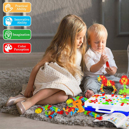 Building Toys for Kids, Building Toy Set with Toy Drill and Screwdriver