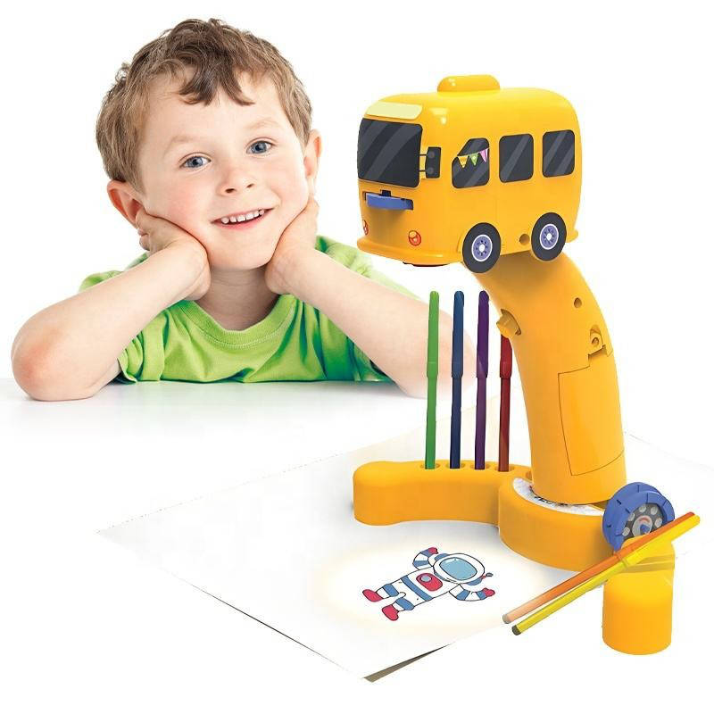 Tuzwa Kids Drawing Projector Toy – Unicorn Tracing Projector with 24 Designs, 3 Projection Modes & A5 Drawing Area