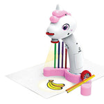 Tuzwa Kids Drawing Projector Toy – Unicorn Tracing Projector with 24 Designs, 3 Projection Modes & A5 Drawing Area