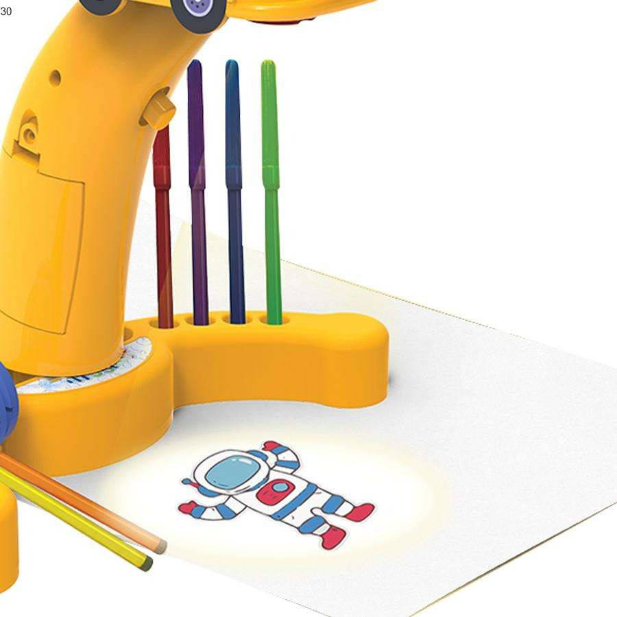 Tuzwa Kids Drawing Projector Toy – Unicorn Tracing Projector with 24 Designs, 3 Projection Modes & A5 Drawing Area