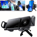 Tuzwa Smart Drive Wireless Car Charger Mount – Dual Coil Fast Charging Air Vent Phone Holder
