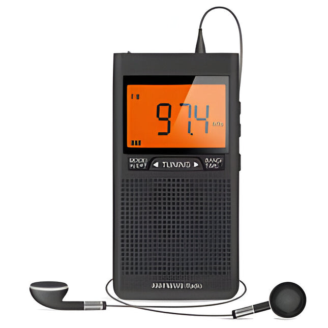 NOAA Weather Radio, AM FM Radio with Alarm Clock, Battery Powered Portable Radio for Emergency and Camping