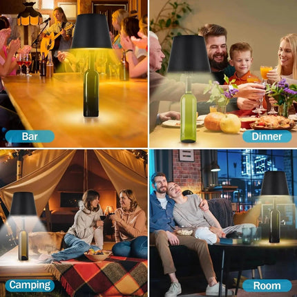 Cordless Lamp for Wine Bottles, Rechargeable Touch Lamp with RGB Color Changing LED – image 5