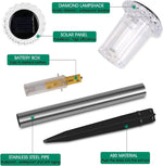 Tuzwa Solar Outdoor Lights 10-Pack – Solar Garden Pathway Lights with Dusk-to-Dawn Sensor, Cool White LED & Weather-Resistant Stakes