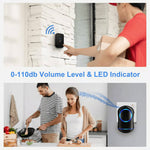 Tuzwa Wireless Doorbell Kit – 1000 Ft Long Range Plug-In Doorbell with 45 Chimes, 4 Volume Levels, LED Alert, Memory & IP44 Button