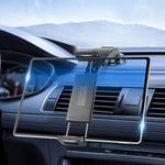 Tuzwa Car Tablet Holder Mount – 360° Rotating Suction Cup Tablet Stand with 140° Adjustable Arm, Stainless Steel Frame & Silicone Protection