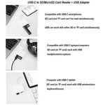 Tuzwa SD Card Reader for iPhone & iPad – Lightning & USB-C Memory Card Adapter with SD, microSD, USB-A Port & Two-Way File Transfer