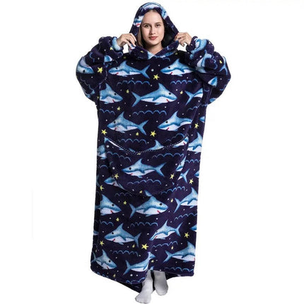 Oversized Hoodie Sherpa Fleece, Oversized Sweatshirt with Giant Hood and Pocket – image 9