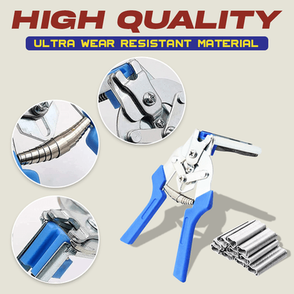 Hog Ring Pliers and Rings Kit with 600 M Type Nails, Chicken Coops and Cages – image 7