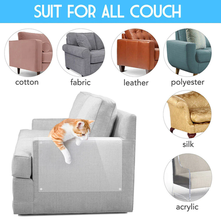 Cat Scratch Furniture Protector 8 Pack, Couch Protector for Cats