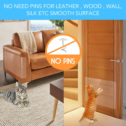 Cat Scratch Furniture Protector 8 Pack, Sofa Protector Pads to Stop Cat Scratching Furniture